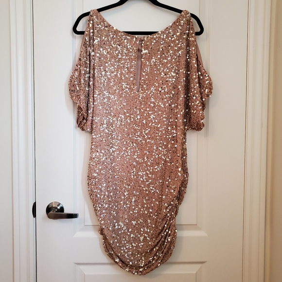 Aidan Mattox Sequin Cocktail Party Dress - Picture 4 of 16